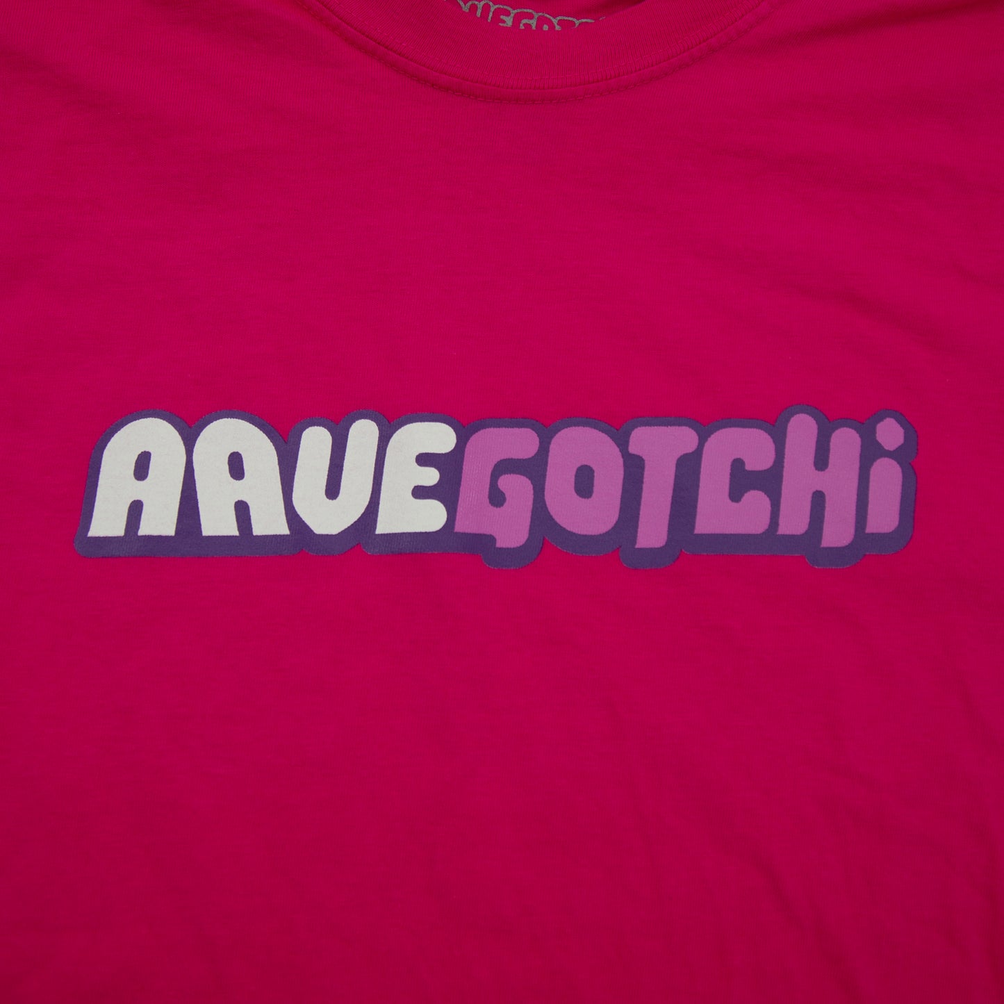 Men's Aavegotchi Two- Color Logo Tee - Heliconia